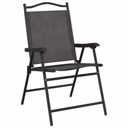VidaXL 360197 chaise d'extérieur Terrace Siège rembourré Acier, Textile Gris - Vue supplémentaire 4