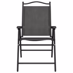 VidaXL 360197 chaise d'extérieur Terrace Siège rembourré Acier, Textile Gris - Vue supplémentaire 5