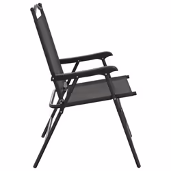 VidaXL 360197 chaise d'extérieur Terrace Siège rembourré Acier, Textile Gris - Vue supplémentaire 6