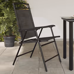 VidaXL 360200 chaise d'extérieur Terrace Siège rembourré Acier, Textile Gris