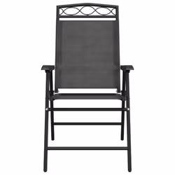 VidaXL 360200 chaise d'extérieur Terrace Siège rembourré Acier, Textile Gris - Vue supplémentaire 5