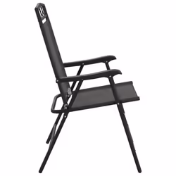 VidaXL 360200 chaise d'extérieur Terrace Siège rembourré Acier, Textile Gris - Vue supplémentaire 6