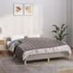 vidaXL Couverture lestée Gris 140x200 cm 6 kg Tissu 3154833
