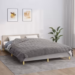 vidaXL Couverture lestée Gris 200x220 cm 13 kg Tissu 3154841