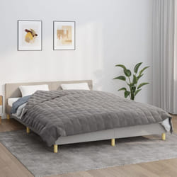 Vidaxl - Couverture lestée Gris 200x230 cm 13 kg Tissu