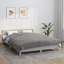 Vidaxl - Couverture lestée Gris 220x240 cm 11 kg Tissu