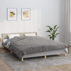 vidaXL Couverture lestée Gris 220x230 cm 15 kg Tissu 3154845