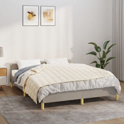 Vidaxl - Couverture lestée Crème clair 140x200 cm 10 kg Tissu