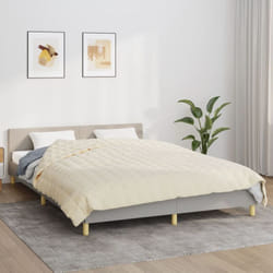 Vidaxl - Couverture lestée Crème clair 220x240 cm 11 kg Tissu