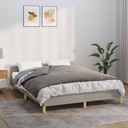 Vidaxl - Couverture lestée avec housse Gris 135x200 cm 6 kg Tissu