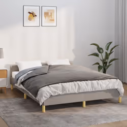 vidaXL Couverture lestée avec housse Gris 140x200 cm 10 kg Tissu - 140 x 200 cm