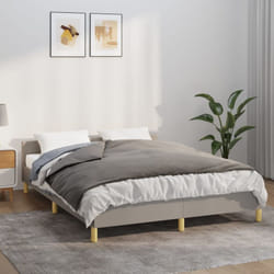 vidaXL Couverture lestée avec housse Gris 140x200 cm 10 kg Tissu - 140 x 200 cm