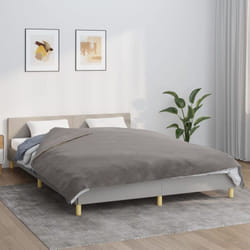 Vidaxl - Couverture lestée avec housse Gris 200x220 cm 9 kg Tissu
