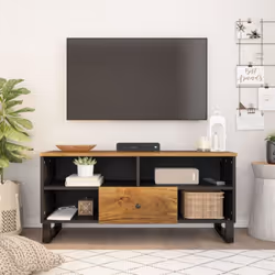 Ce meuble TV est un choix parfait pour votre pièce avec son design tendance et pratique. Bois de manguier massif : ce meuble ...
