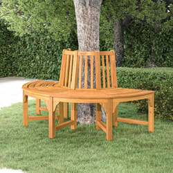 Vidaxl - Banc demi-circulaire tour d'arbre Ø160cm bois massif eucalyptus