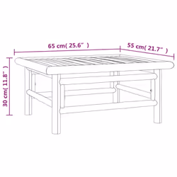 VidaXL 362282 banc de jardin Bambou - Vue supplémentaire 7
