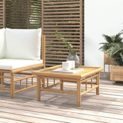 Vidaxl - Table de jardin 65x55x30 cm bambou