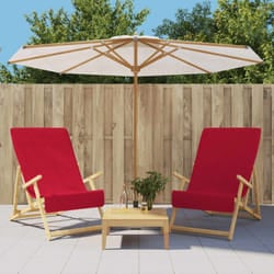 Vidaxl - Serviettes de plage 2 pcs bordeaux 60x135 cm tissu 400 gsm