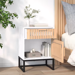 VidaXL 352091 Table de nuit et table de chevet Blanc