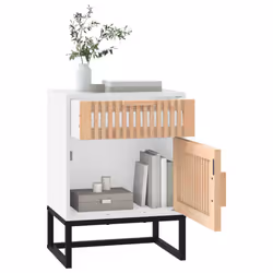 VidaXL 352091 Table de nuit et table de chevet Blanc - Vue supplémentaire 4