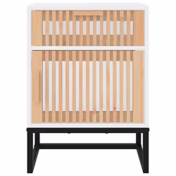 VidaXL 352091 Table de nuit et table de chevet Blanc - Vue supplémentaire 5