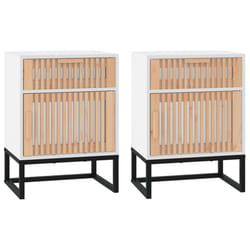 VidaXL 352092 Table de nuit et table de chevet Blanc