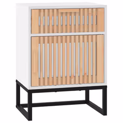 VidaXL 352092 Table de nuit et table de chevet Blanc - Vue supplémentaire 7