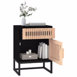 VidaXL 352093 Table de nuit et table de chevet Noir - Vue supplémentaire 4