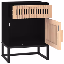 VidaXL 352093 Table de nuit et table de chevet Noir - Vue supplémentaire 6