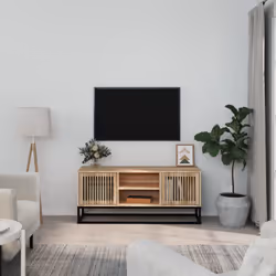 Avec un design élégant mais pratique, ce meuble TV est destiné à devenir un point de mire de votre pièce. Matériau durable :  ...