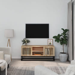 Vidaxl - Meuble tv 105x30x45 cm bois d'ingénierie et fer