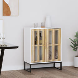 Buffet blanc 60x30x75 cm bois d'ingénierie Vidaxl