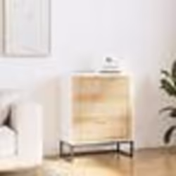 vidaXL Buffet blanc 60x30x75 cm bois d'ingénierie