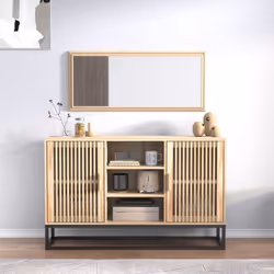 Ce buffet classique, au look intemporel, est conçu pour être un excellent supplément à votre maison. Matériau durable : le bo ...