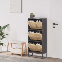 Gardez vos chaussures à l'abri de la poussière et de l'encombrement pour créer un environnement bien rangé avec cette élégant ...