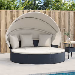 VidaXL 362254 lit d'extérieur Crème, Blanc - Vue supplémentaire 2