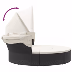 VidaXL 362254 lit d'extérieur Crème, Blanc - Vue supplémentaire 7