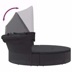 VidaXL 362255 lit d'extérieur Noir - Vue supplémentaire 7