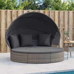 VidaXL 362256 lit d'extérieur Gris - Vue supplémentaire 2