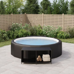 Vidaxl - tagères de rangement 2 pcs noir résine tressée