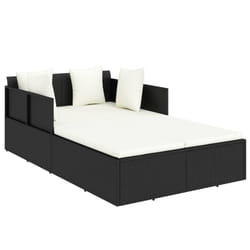 VidaXL 362267 lit d’extérieur Noir