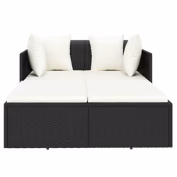 VidaXL 362267 lit d’extérieur Noir