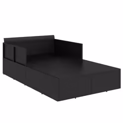 VidaXL 362267 lit d'extérieur Noir - Vue supplémentaire 6