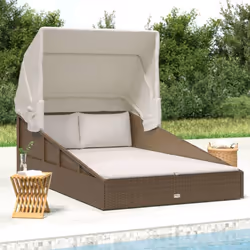 Cette chaise longue avec un toit pliable est le compagnon idéal de votre temps libre et de vos vacances pour vous détendre et ...