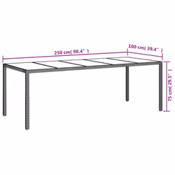 VidaXL 362556 table de jardin Noir - Vue supplémentaire 6