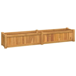 Vidaxl - Lit surélevé 150x30x25 cm bois massif de teck