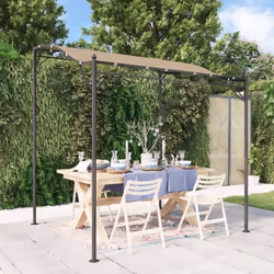 Profitez de votre espace de vie extérieur avec cet auvent, qu'il fasse soleil ou qu'il pleuve légèrement ! Matériau résistant ...