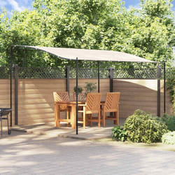 Vidaxl - Auvent crème 4x3 m 180 g/m² tissu et acier