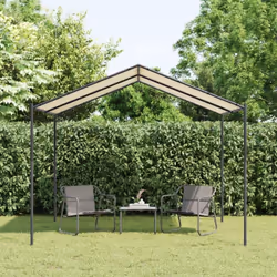 Profitez de votre espace de vie extérieur avec cette tente à auvent, qu'il fasse soleil ou qu'il pleuve légèrement ! Matériau ...