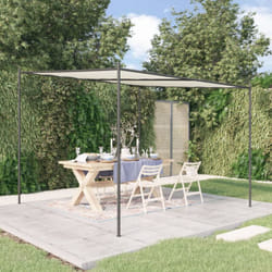 Vidaxl - Belvédère blanc 3x3 m 180 g/m² tissu et acier